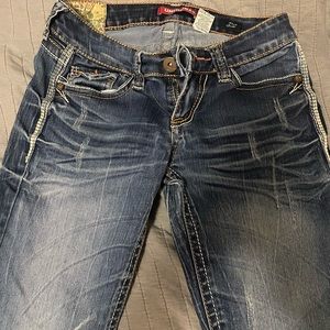 Union bay juniors worn true boot jeans